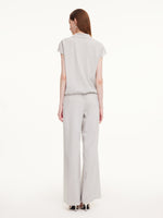 Tencel Linen Blend Top And Pants Two-Piece Set GOELIA
