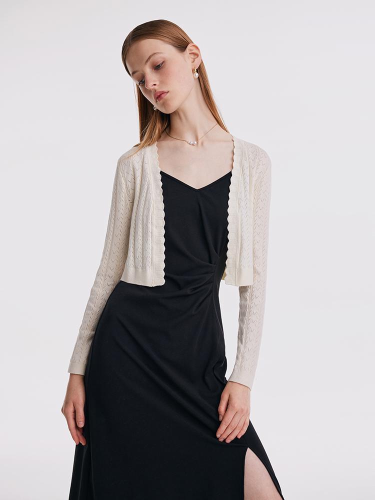Knitted Top And Slip Dress Suit GOELIA