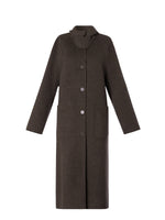 Wool Camel Hair Blend Double-Faced Women Wrap Overcoat GOELIA