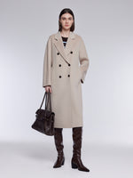 Wool Cashmere Double-Faced Women Wrap Overcoat GOELIA