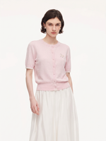 Tencel Blend Pony Embroidered Women Cardigan GOELIA