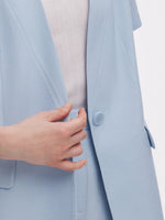 100% Acetate Women Short Sleeve Blazer GOELIA