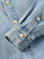 100% Cotton Denim Unisex Oversized Shirt GOELIA