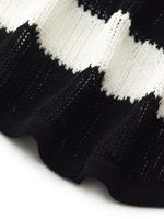 Tencel Blend Stripe Curved Hem Women Knit Tank Top GOELIA