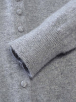 100% Cashmere Folded Collar Women Cardigan GOELIA