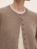 100% Cashmere Faux Two-Piece Women Cardigan GOELIA