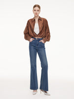 Tencel Blend Mock Layered Women Shirt GOELIA