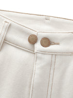 [Preview] Soft Brushed Denim Women Flared Jeans GOELIA