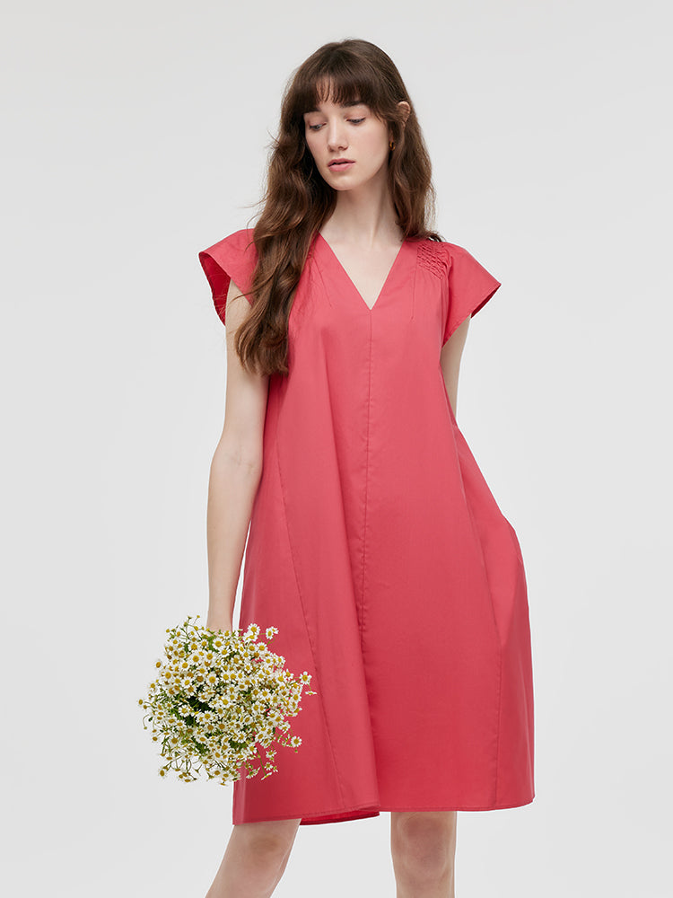 V-Neck Women Mini Dress GOELIA