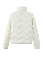 [Preview] Mandarin Collar Women Cropped Goose Down Jacket GOELIA