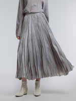 [Preview] Crushed Pleated A-Line Women Skirt GOELIA