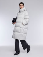 [Preview] Hooded Goose Down Unisex Overcoat GOELIA