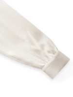 22MM Mulberry Silk Women Shirt With Detachable Bow GOELIA