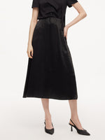 [Preview] 100% Acetate Women A-Line Skirt GOELIA