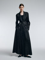 19MM Gambiered Canton Gauze Women Jacquard H-Line Blazer GOELIA