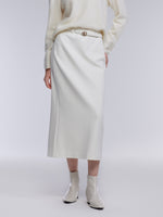 [Preview] Stretch Column Women TR Knit Skirt With Belt GOELIA