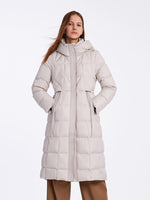Hooded Pleated Goose Down Garment GOELIA