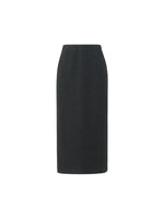 Back Slit Column Women Knit Skirt GOELIA