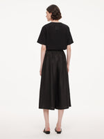 18MM Gambiered Canton Gauze Women High-Waisted Culottes GOELIA