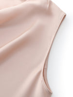 22MM Mulberry Silk Cowl Neck Women Tank Top GOELIA