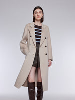 Wool Cashmere Double-Faced Women Wrap Overcoat GOELIA