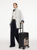Cotton Blend Relaxed A-Line Women Mid Length Trench Coat GOELIA