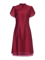 Tencel Blend Women Qipao Mini Dress GOELIA