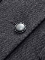 Worsted Wool Blend Notched Collar Women Blazer GOELIA