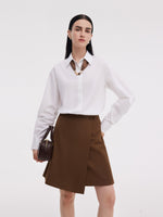 Shirt Dress And Adjustable Waist Skirt Two-Piece Set GOELIA