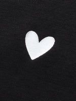 Faux Two-Piece Silver Heart Ruffle Hem Women Knit Mini Dress GOELIA