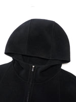 Tencel Wool Blend Double-Faced Hooded Women Jacket GOELIA
