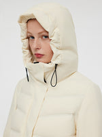 Drawstring Hooded Goose Down Jacket GOELIA