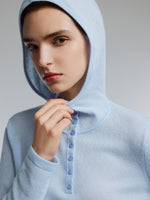 [Preview] Cashmere Wool Blend Women Hooded Sweater GOELIA