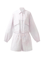 GOELIA X CHRISTINE PHUNG Crop Jacket And Shorts Two-Piece Set GOELIA