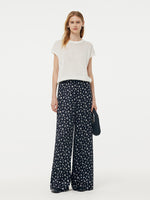 Linen Cotton Sequins Women Open-Knit Top GOELIA