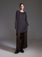 Loose Fit H-Line Round Neck Unisex Sweater GOELIA