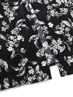 Floral Print Side Slit Twist Front Women H-Line Skirt GOELIA