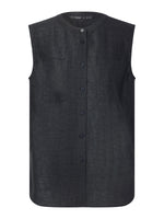 18MM Gambiered Canton Gauze Women Sleeveless Shirt GOELIA