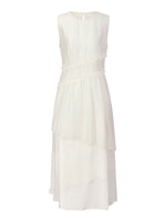 Ruffle Sleeveless Women Tiered Maxi Dress GOELIA