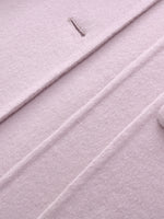 [Preview] Tencel Wool Tie-Neck Women Coat With Detachable Fur Cuffs GOELIA