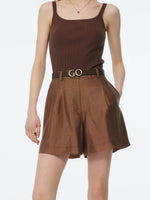 Tencel Blend Women A-Line Shorts GOELIA