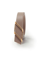 Chic Parallelogram Metal Buckle Leather Women Belt GOELIA