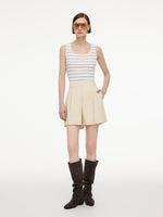 Cotton Blend A-Line Women Shorts GOELIA