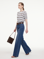 [Preview] Crew Neck Stripe Women T-Shirt GOELIA