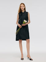 18 Momme Xiang Yun Silk Women Qipao Midi Dress GOELIA