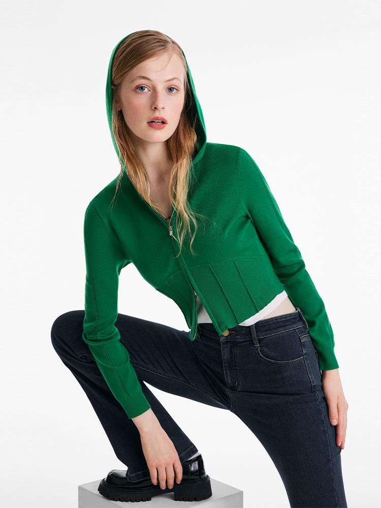 Slim-fit Tencel And Woolen Cardigan GOELIA