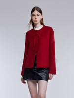 [Preview] Cashmere Wool Double-Faced Women Cropped Coat GOELIA