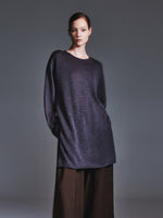 Loose Fit H-Line Round Neck Unisex Sweater GOELIA