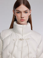 [Preview] Mandarin Collar Women Cropped Goose Down Jacket GOELIA