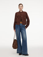 Faux Suede H-Line Women Jacket GOELIA